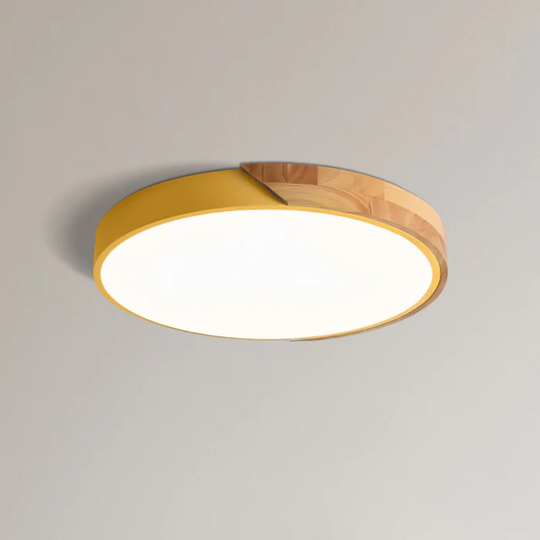 Scandinavian Wooden LED Ceiling Lamp
