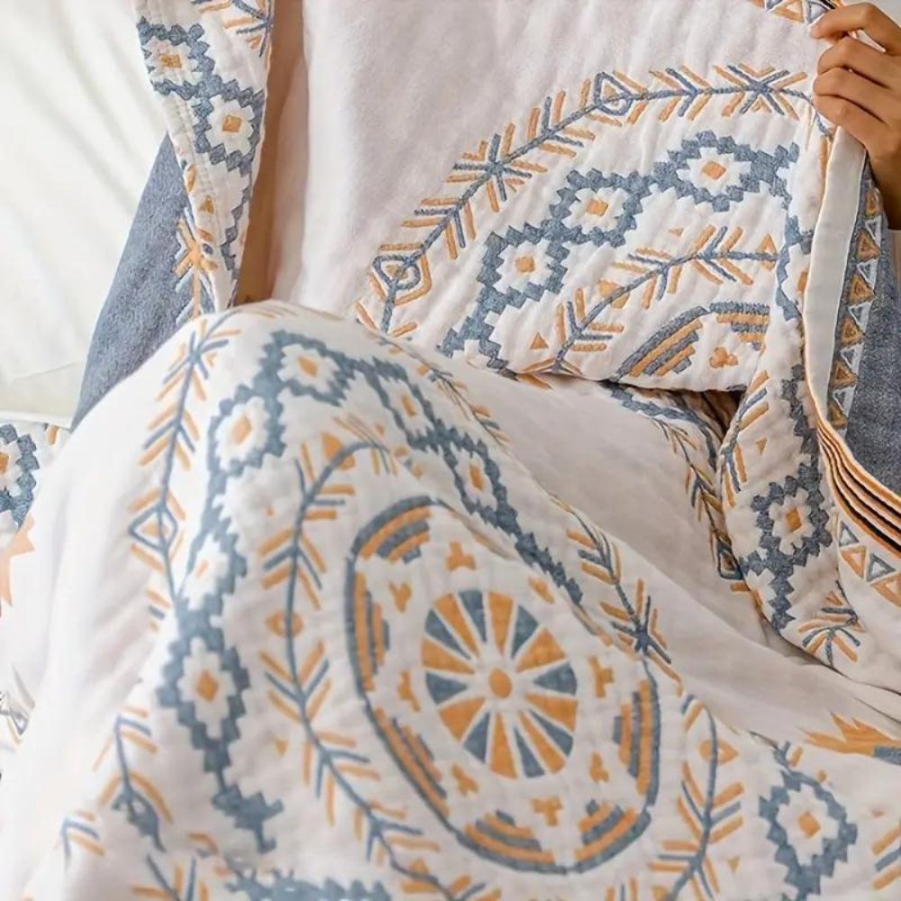Serene Mandala Throw Blanket