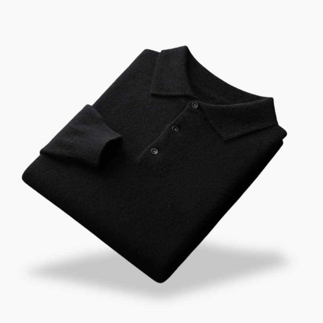 Men’s Wool Polo Sweater