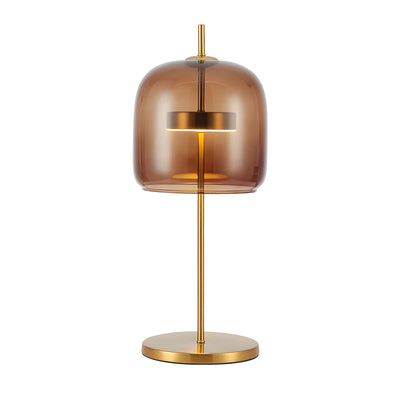 Smoky Glass Table Lamp for an Atmospheric Bedroom