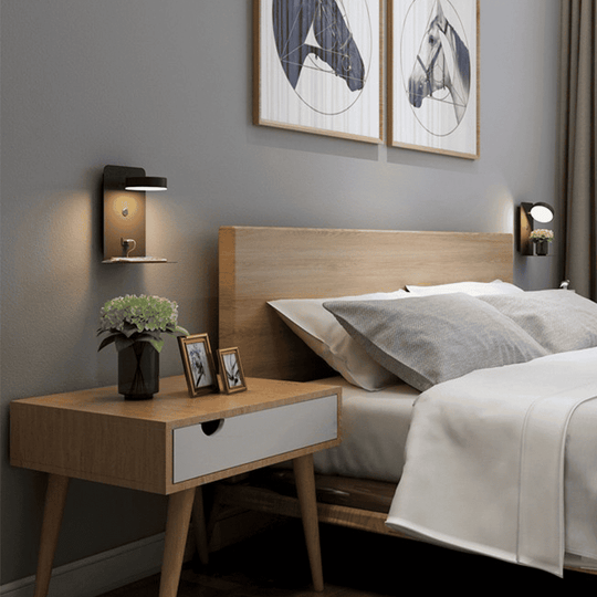Wall Night Lamp with USB Charging Port