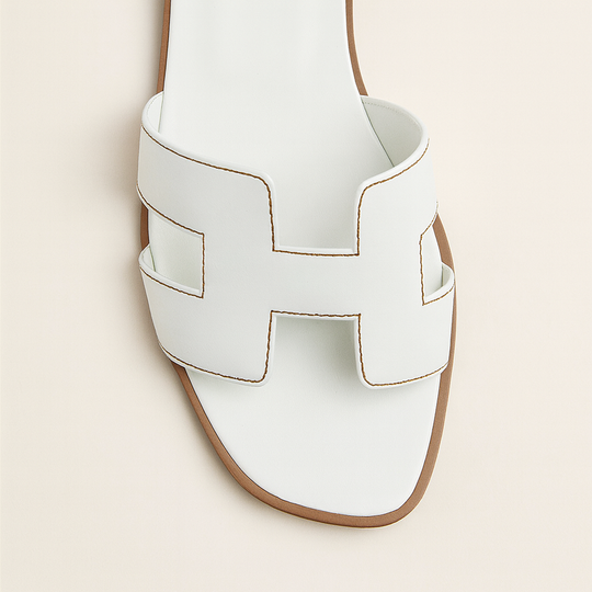 Flat Sandals with Cut Out Strap
