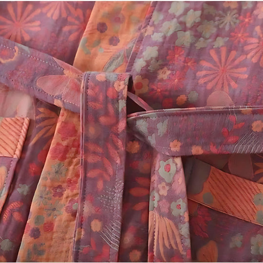 Cotton Bathrobe with Timeless Elegance