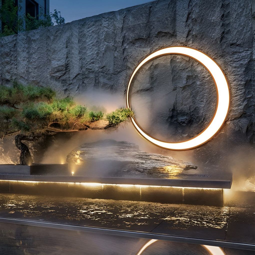 Circular Moon Wall Lamp