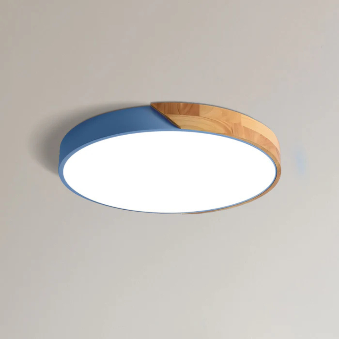 Scandinavian Wooden LED Ceiling Lamp