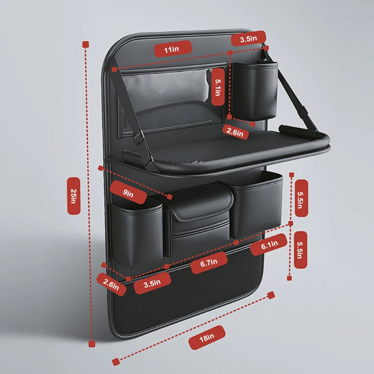 Car Back Seat Organizer With Tablet Holder Tray