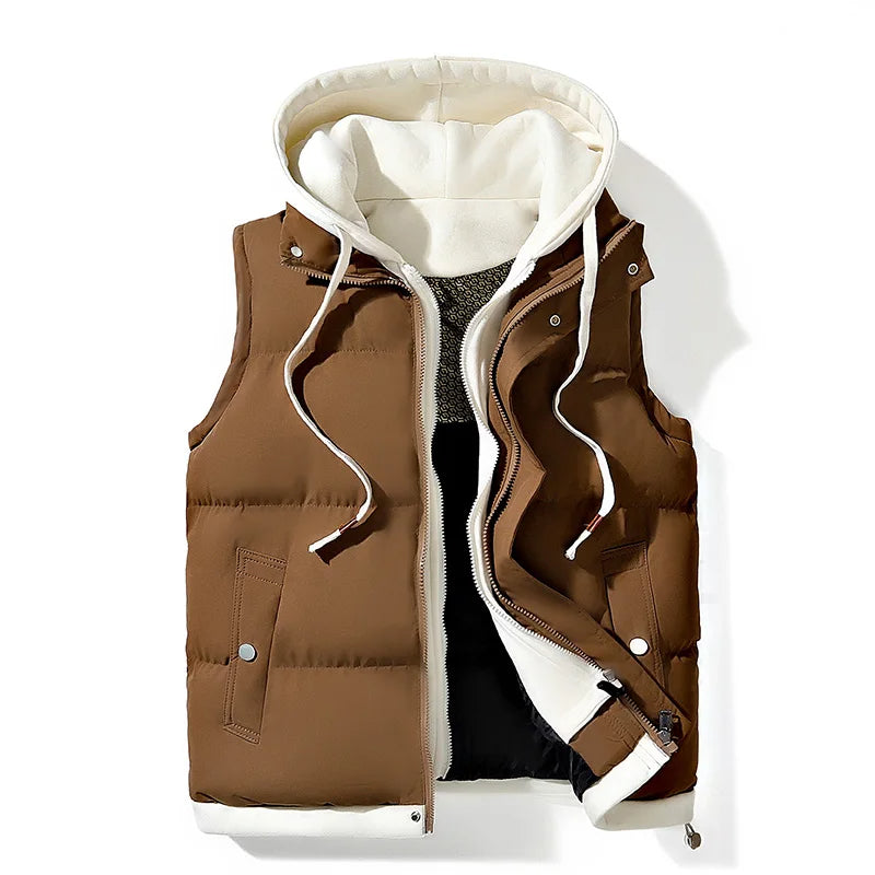 Men’s Hooded Zip Vest