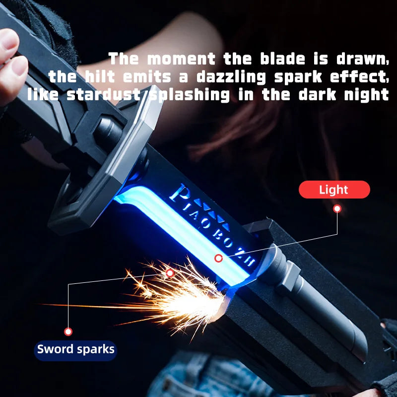 ⚔️ LumaStrike - LED Spark Sword with Mist & Sparks