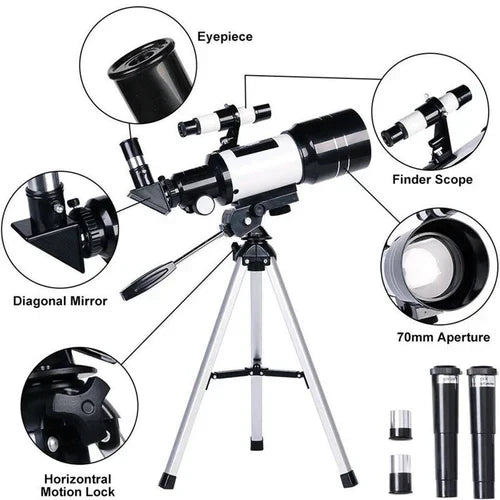 Astronomical Telescope with Tripod
