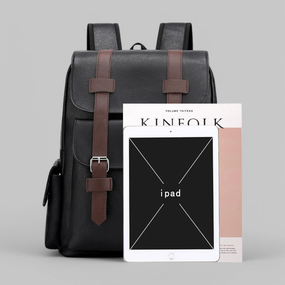 PU Leather Laptop Backpack