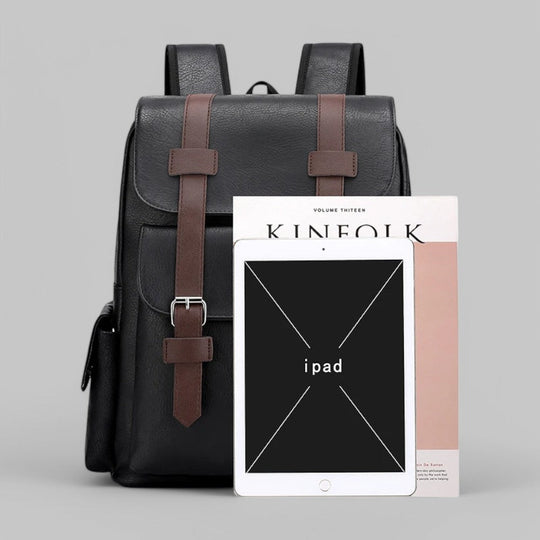 PU Leather Laptop Backpack
