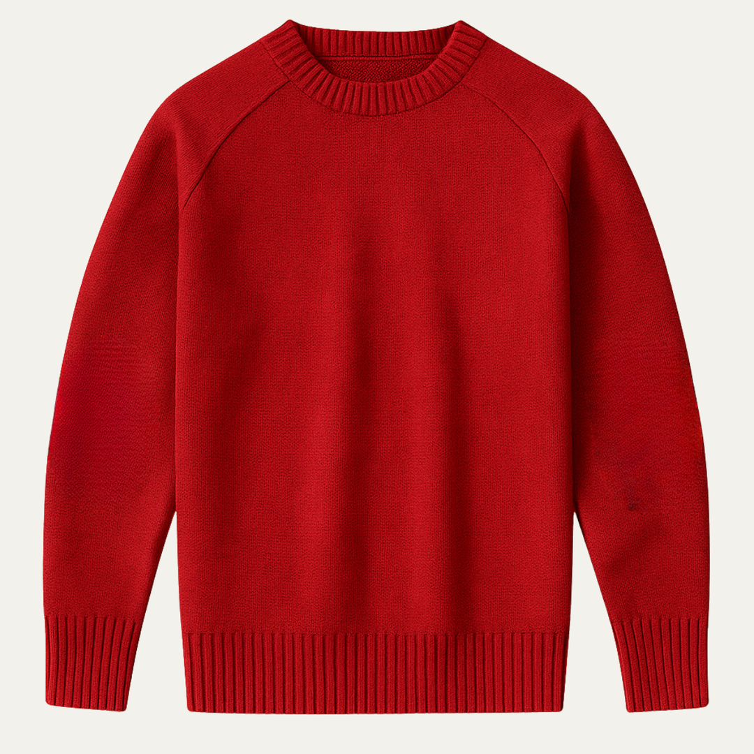 Oversized Knit Jumper with Elbow Patches