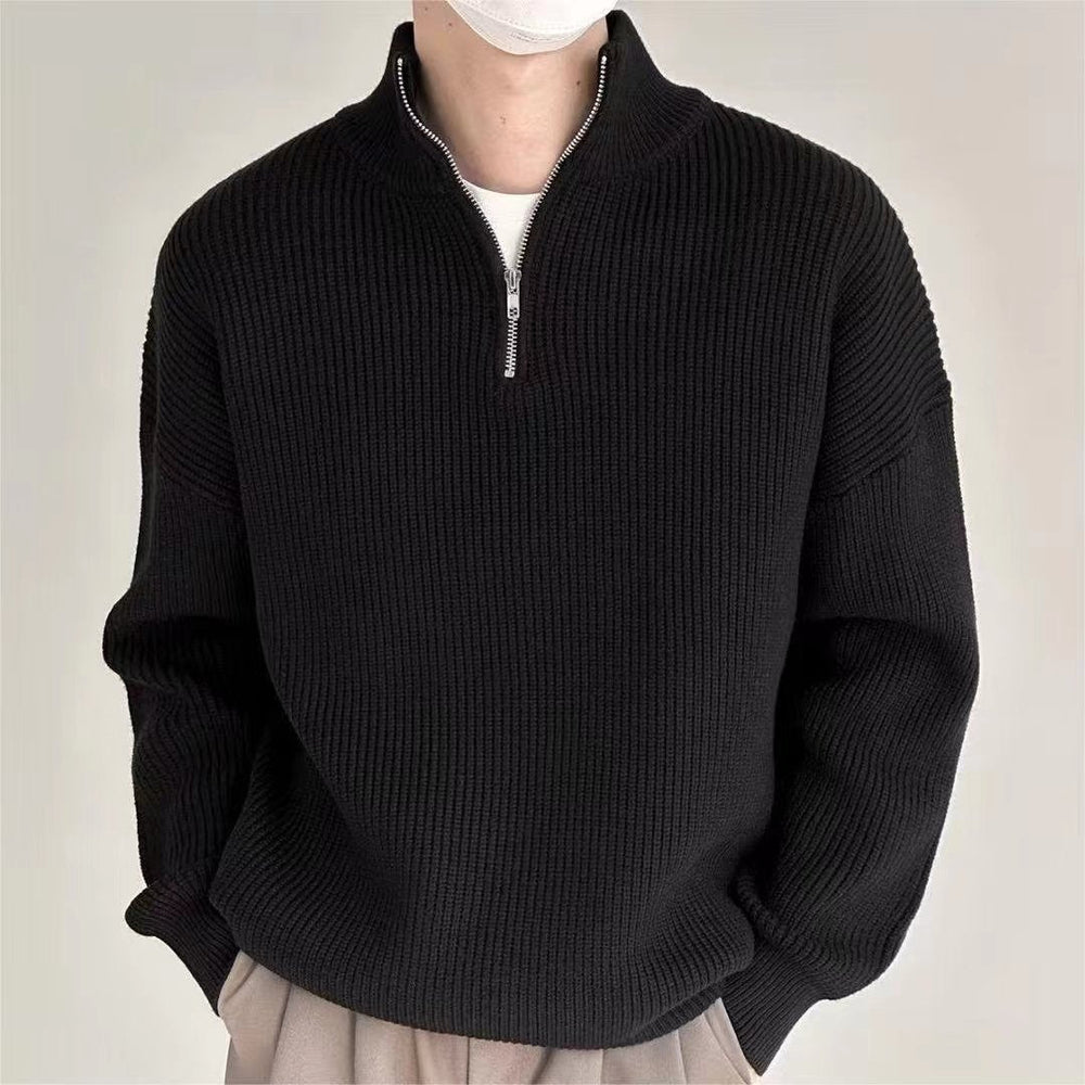 Men’s Quarter-Zip Knit Sweater