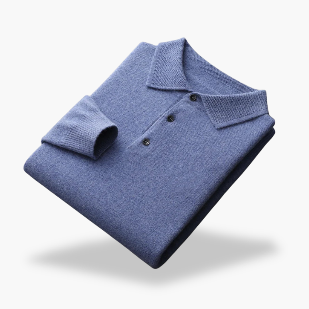 Men’s Wool Polo Sweater