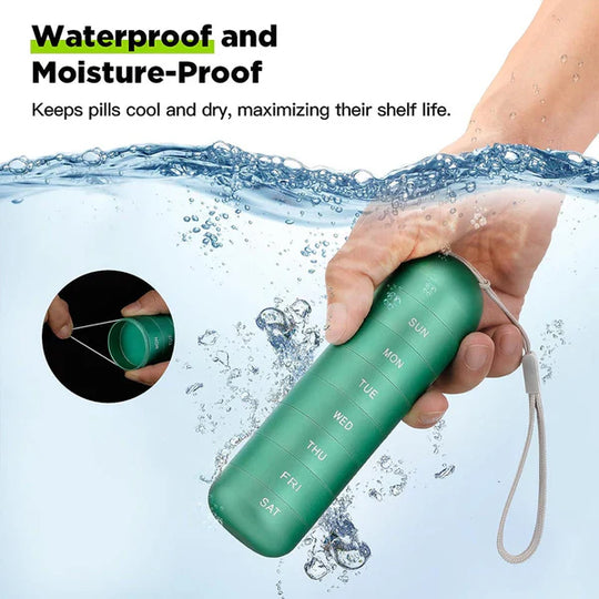 Aluminum 7 Days Portable Pill Organizer