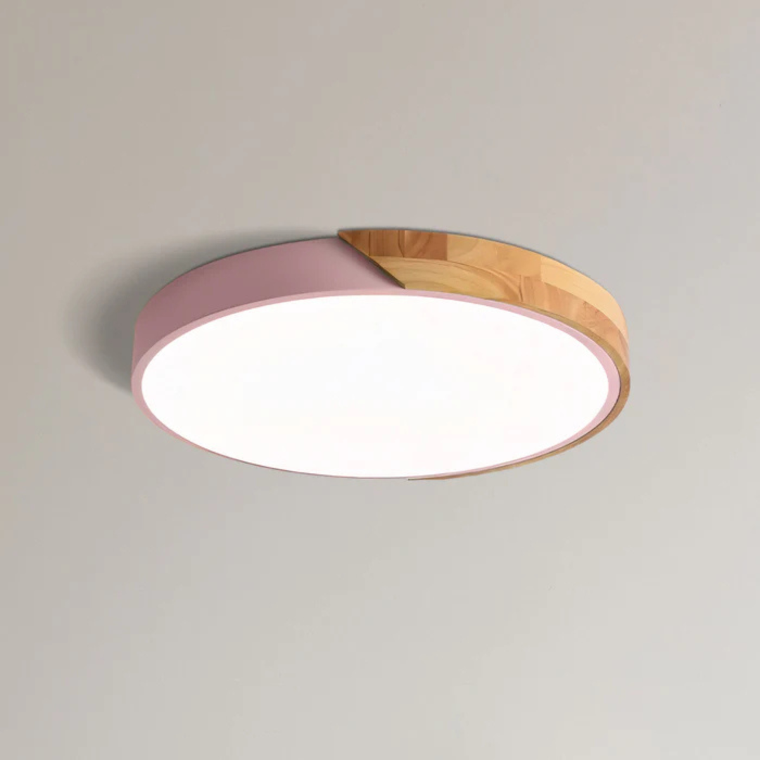 Scandinavian Wooden LED Ceiling Lamp