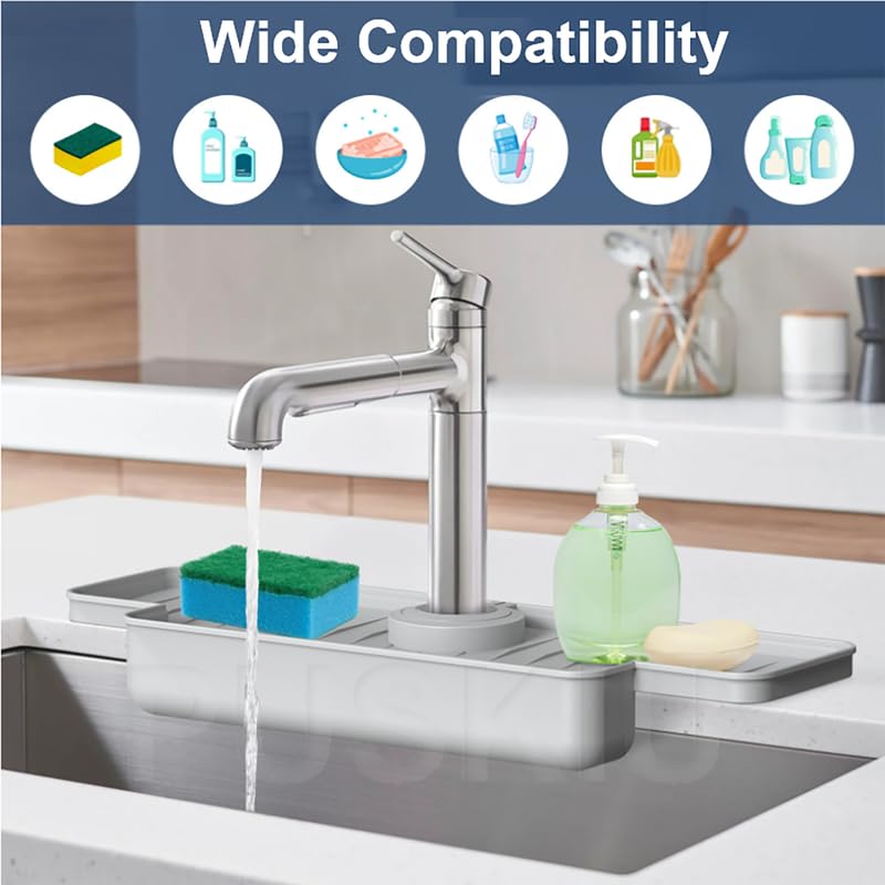 Kitchen Sink Faucet Splash Guard