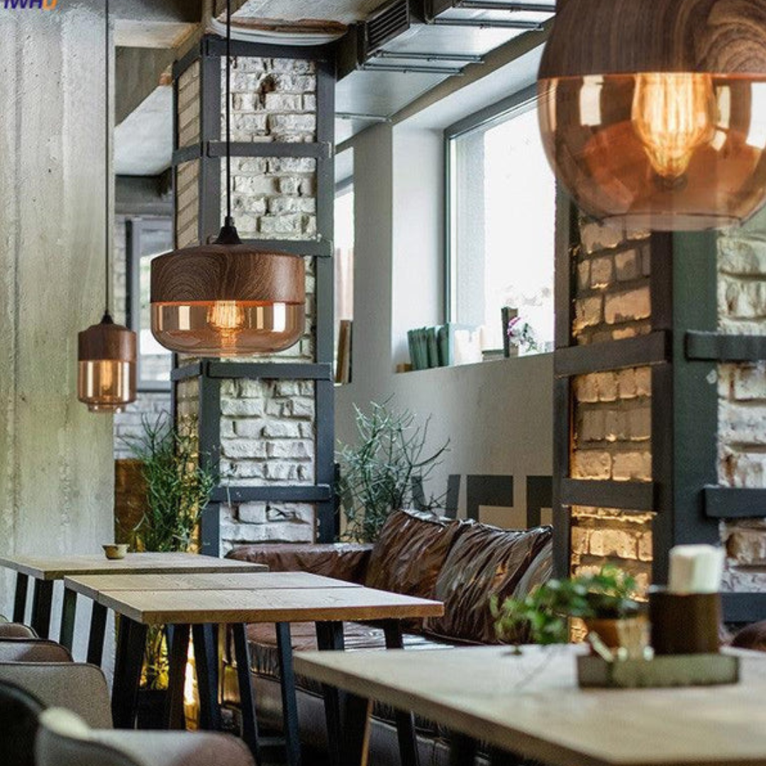 Scandinavian Wooden Ceiling Lamp