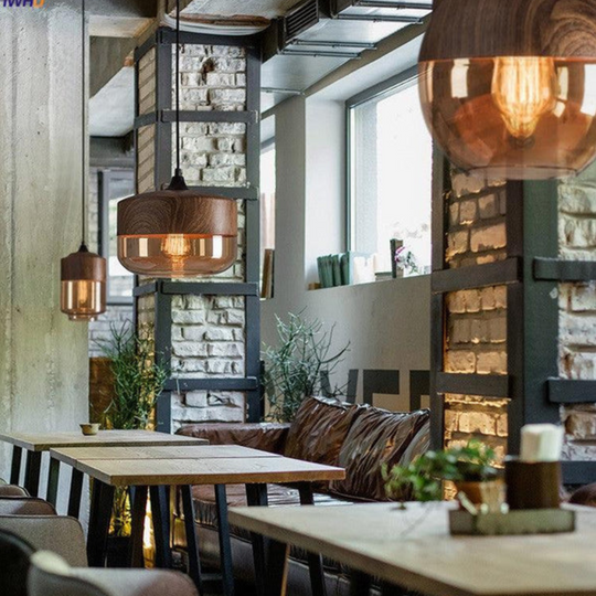 Scandinavian Wooden Ceiling Lamp
