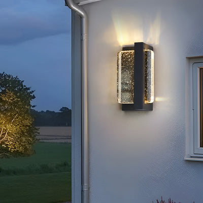 Crystal Waterproof Outdoor Wall Lamp - Iron Sconce Lighting