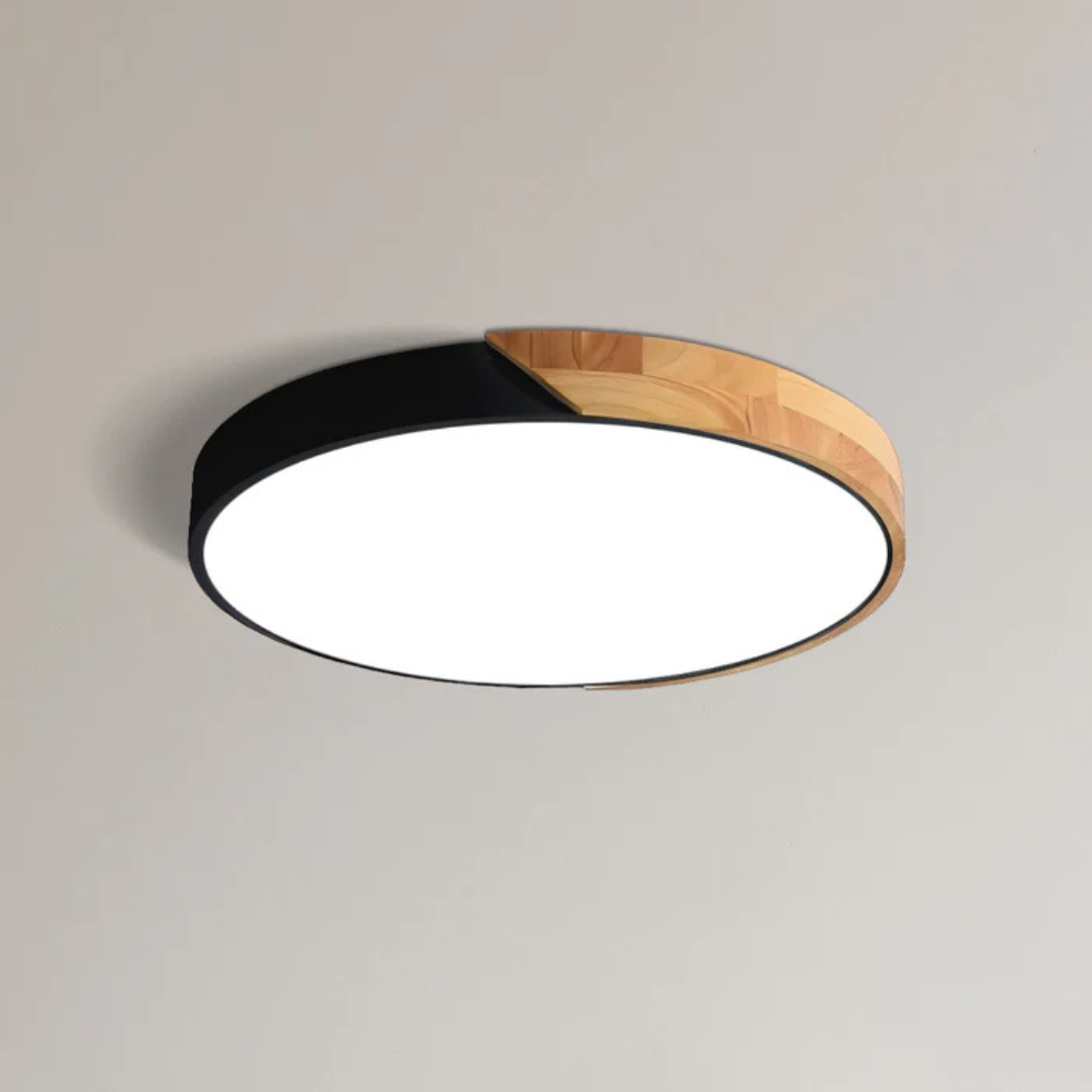 Scandinavian Wooden LED Ceiling Lamp