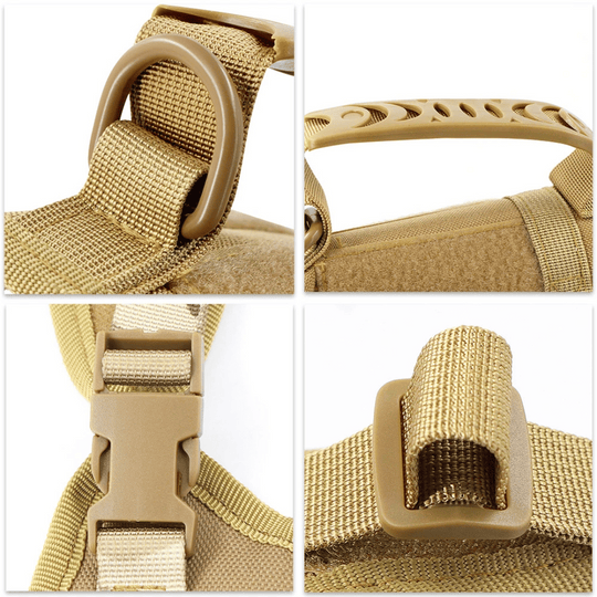 Military-Style Tactical Cat Harness & Leash