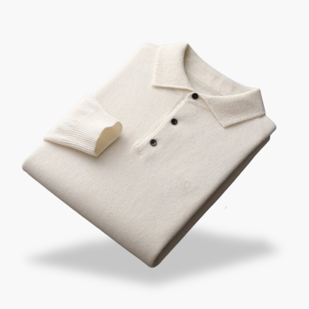 Men’s Wool Polo Sweater