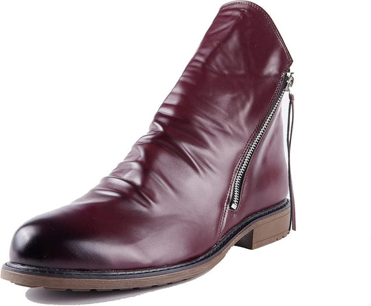 Men’s Zip-Up Ankle Boots for Daily Wear