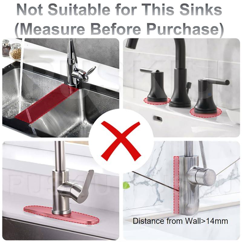 Kitchen Sink Faucet Splash Guard