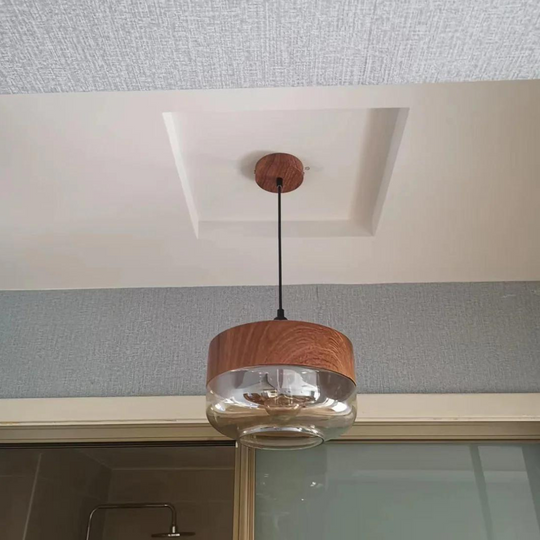 Scandinavian Wooden Ceiling Lamp