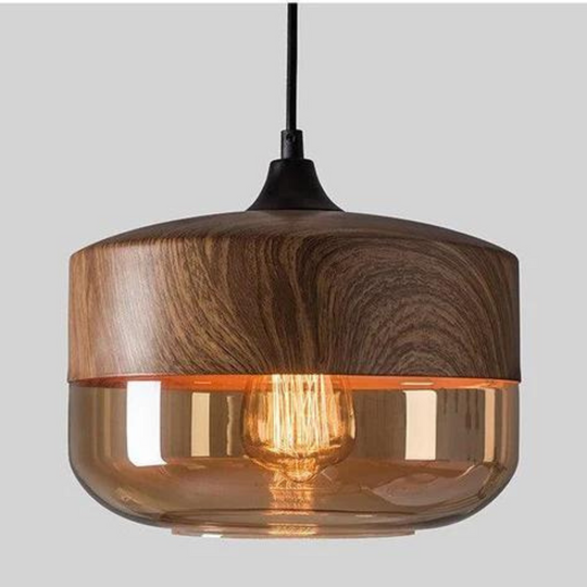 Scandinavian Wooden Ceiling Lamp