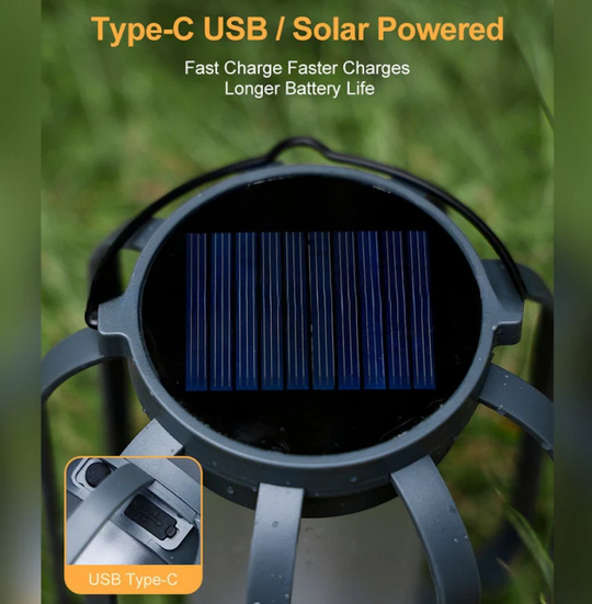 Outdoor Solar Flame Light