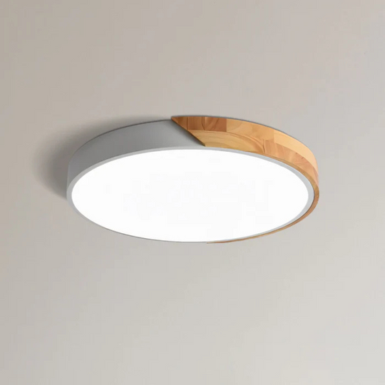 Scandinavian Wooden LED Ceiling Lamp