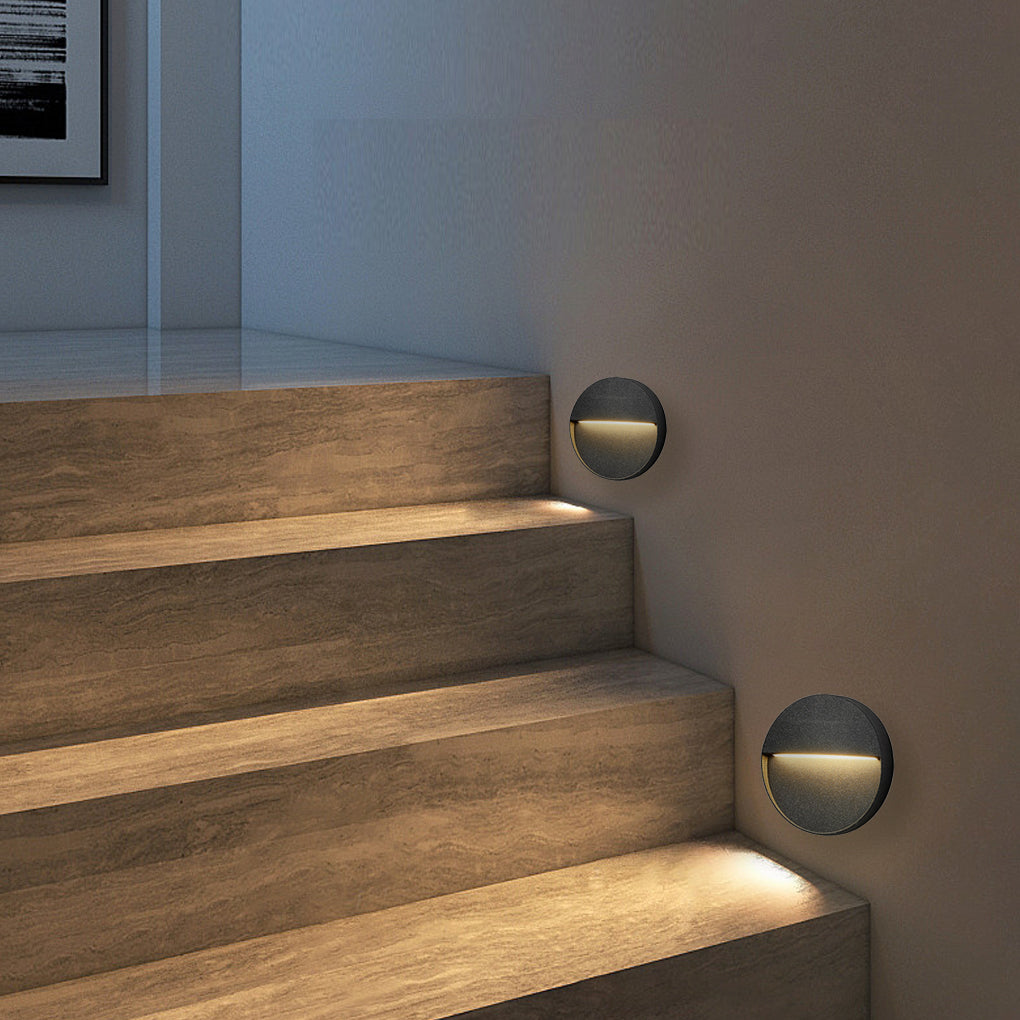 Round Creative Waterproof Stair Lights