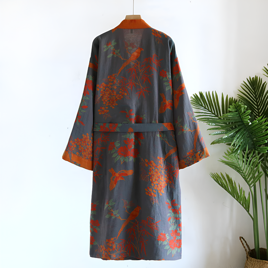 Breathable Cotton Waffle Bathrobe
