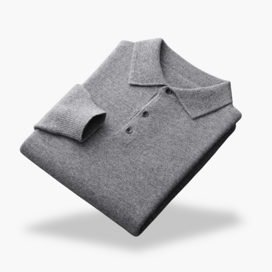 Men’s Wool Polo Sweater