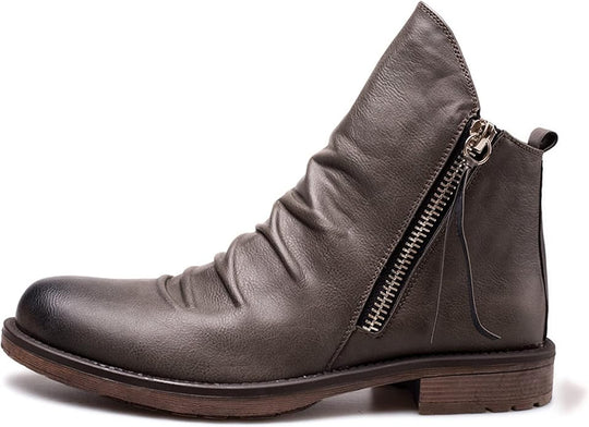 Men’s Zip-Up Ankle Boots for Daily Wear