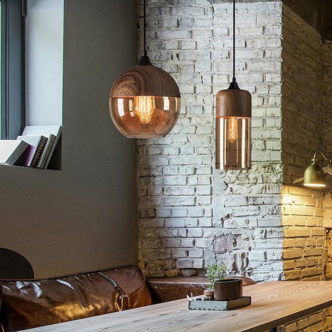 Scandinavian Wooden Ceiling Lamp