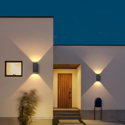 Rectangular Solar LED Wall Sconce