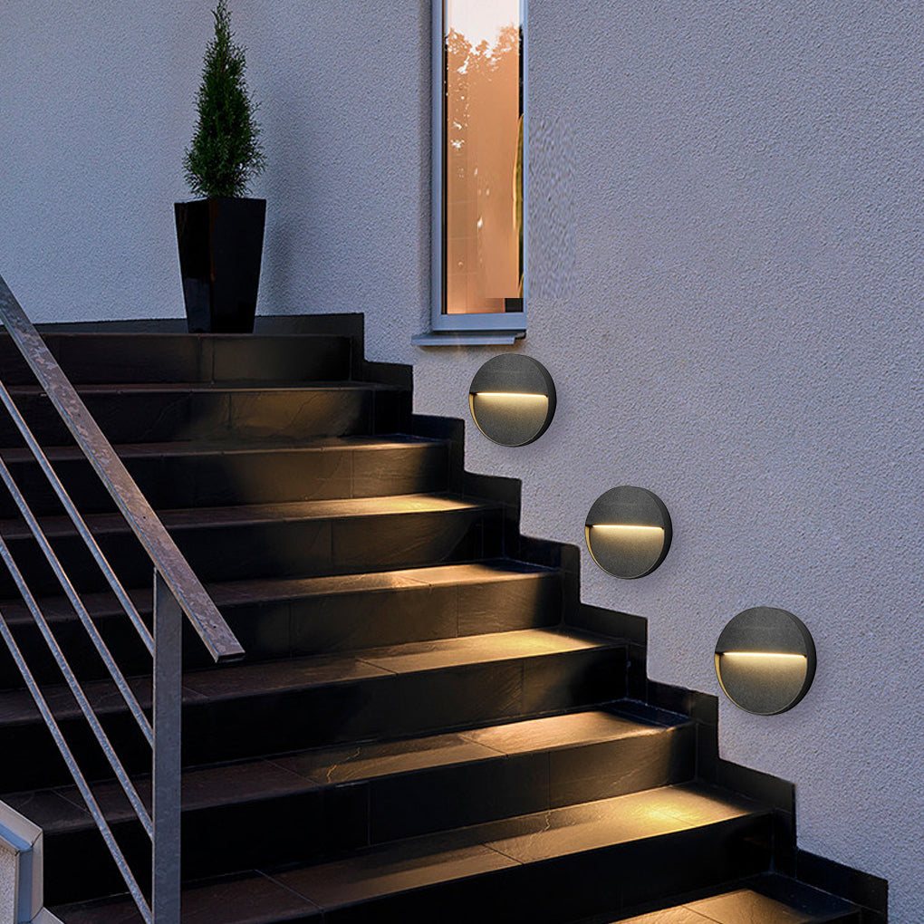 Round Creative Waterproof Stair Lights