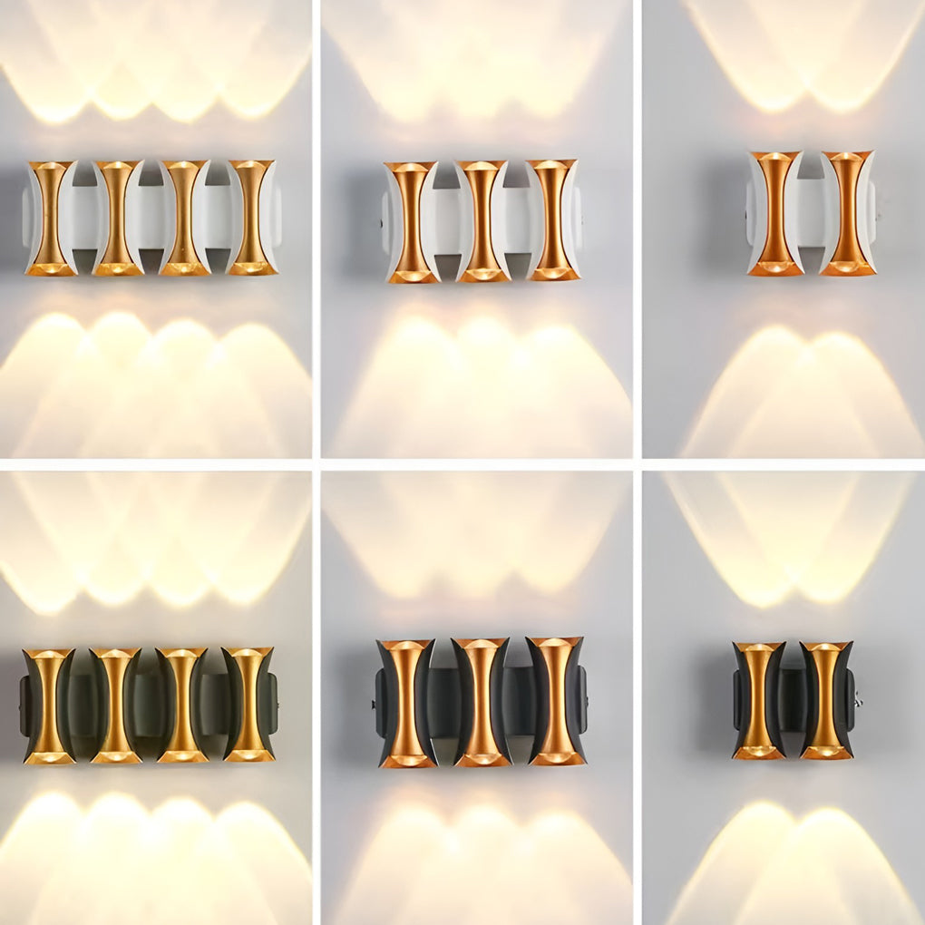 Waterproof Up and Down Lights LED, Modern Outdoor Wall Sconce Lighting