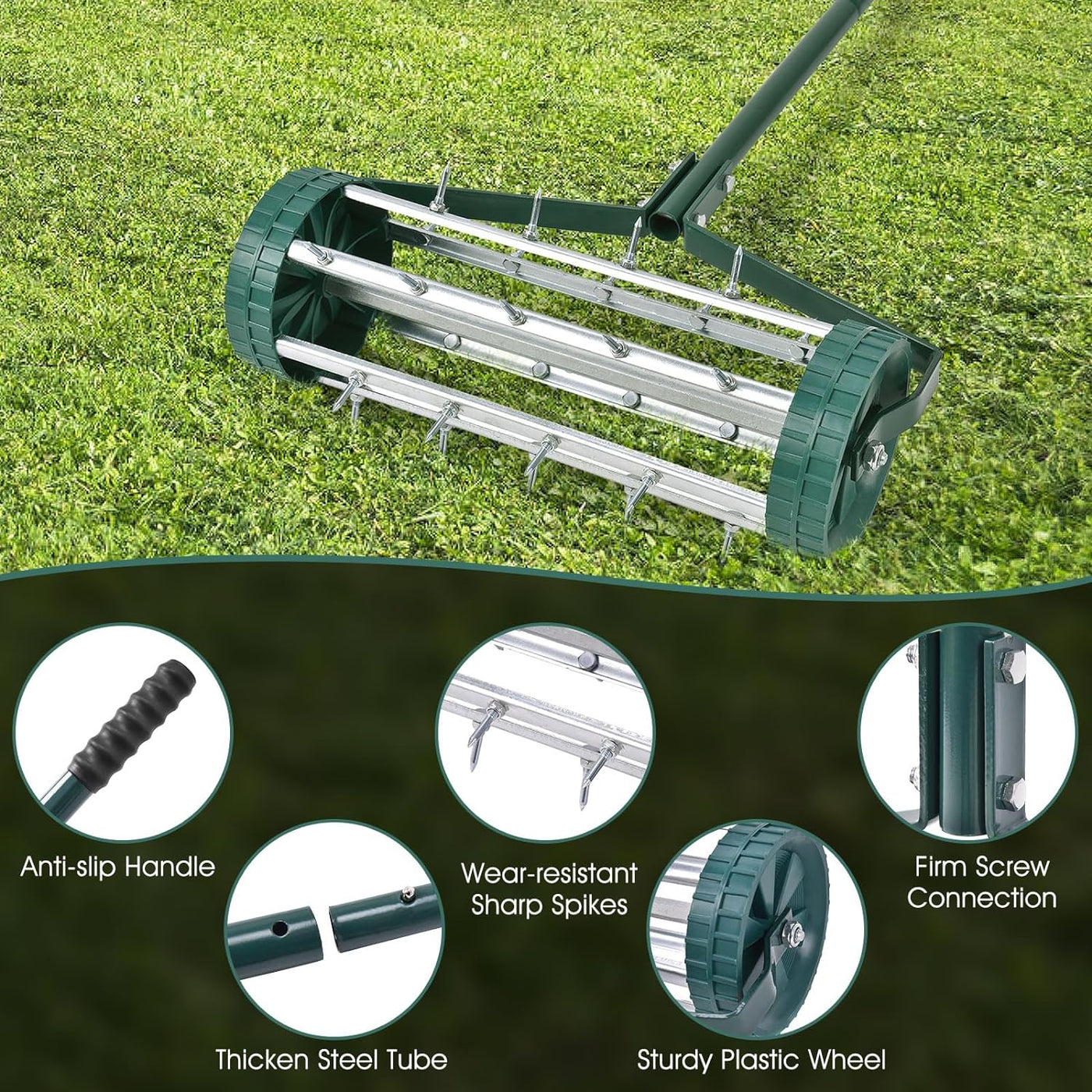 Rolling Lawn Aerator