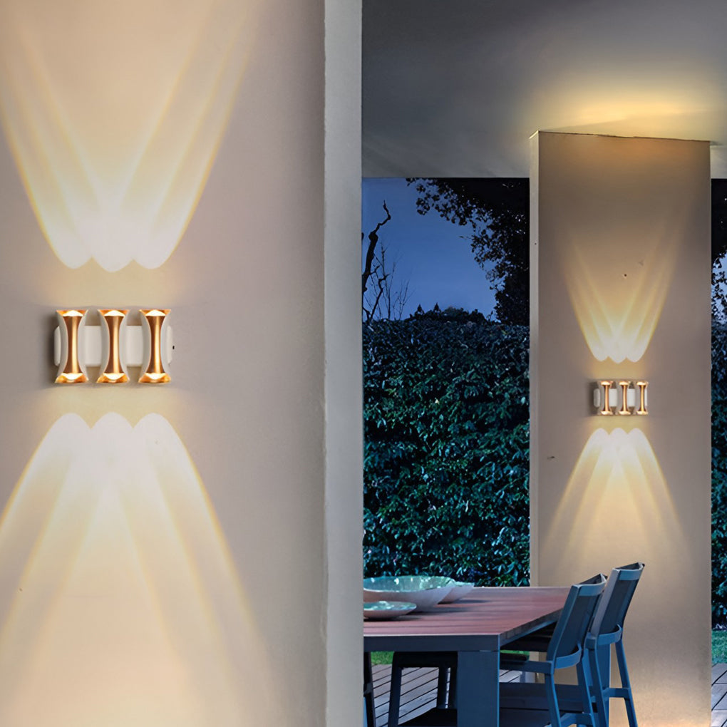 Waterproof Up and Down Lights LED, Modern Outdoor Wall Sconce Lighting