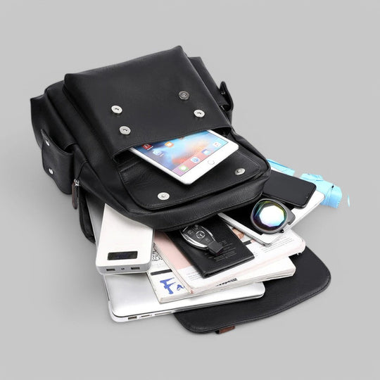 PU Leather Laptop Backpack