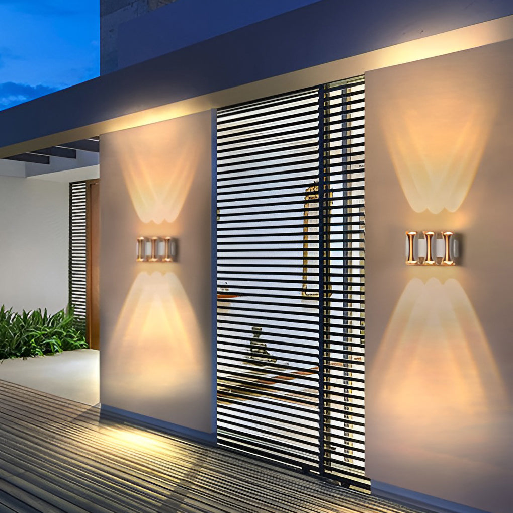 Waterproof Up and Down Lights LED, Modern Outdoor Wall Sconce Lighting