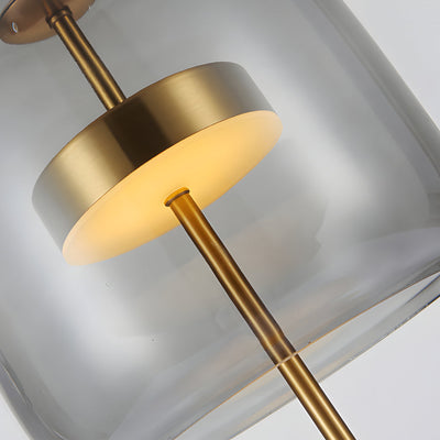 Smoky Glass Table Lamp for an Atmospheric Bedroom