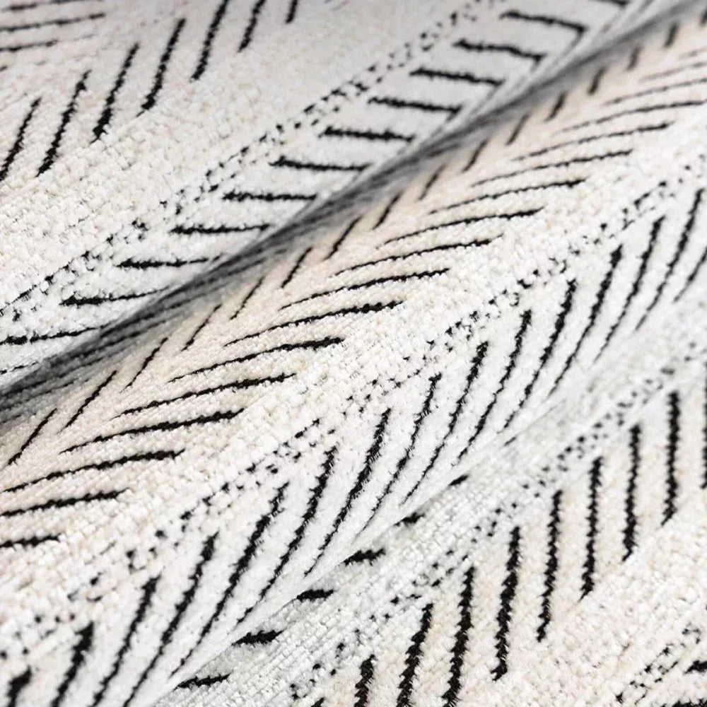 Herringbone Scallop Edge Sofa Cover