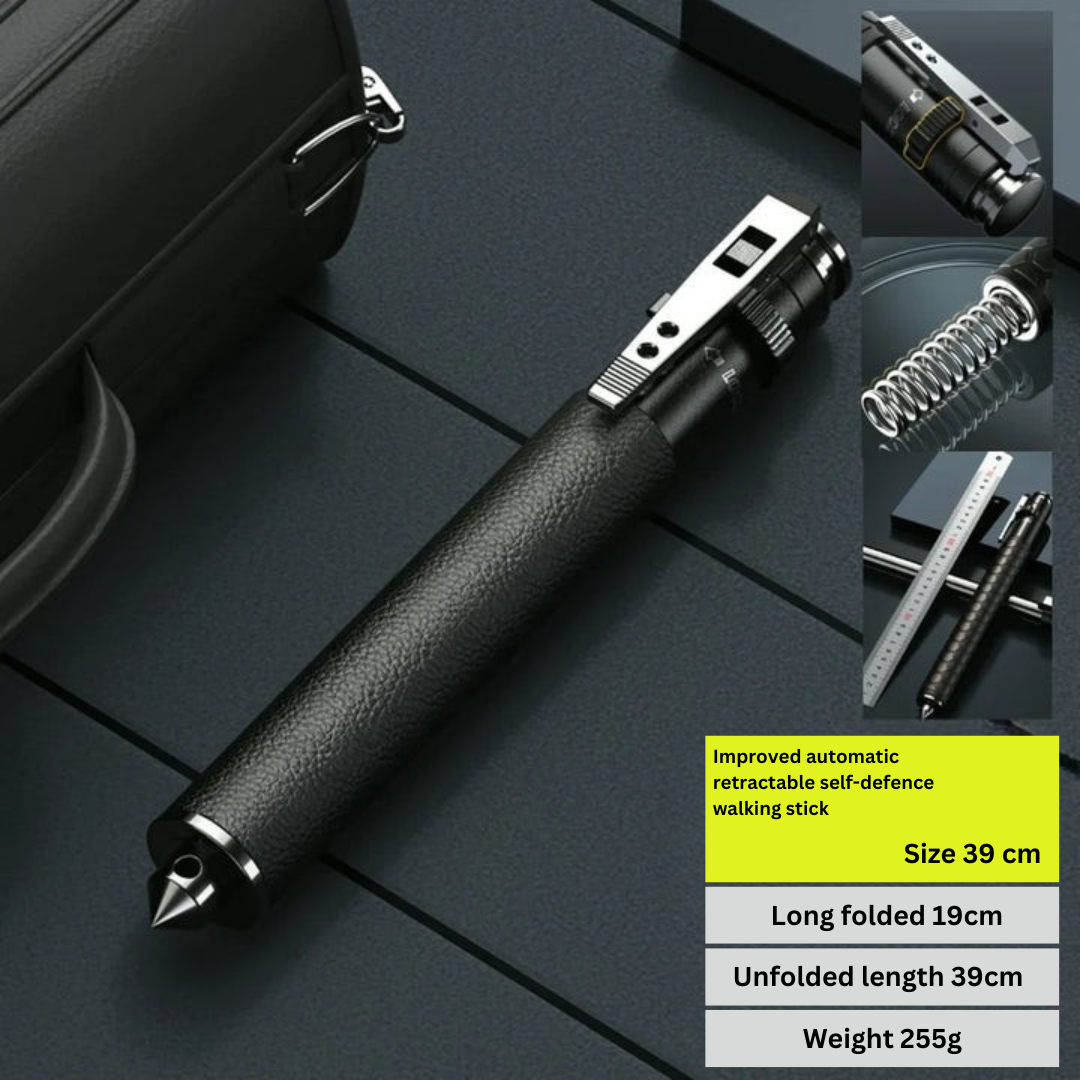 Automatic Self-Defence Walking Stick for Hiking
