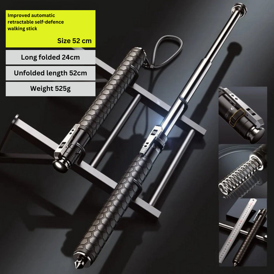 Automatic Self-Defence Walking Stick for Hiking