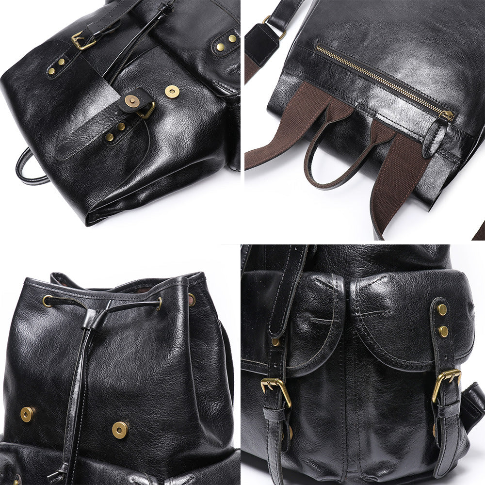 Large Vintage Travel Backpack
